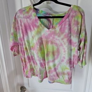Crop tye dye shirt